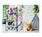 Paravent Enfant Energetic Panda Multicolore 135x172