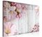 Tableau Fleurs Sur Planches Larges 90 X 60 Cm Blanc