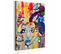 Tableau Pensées Colorées 80 X 120 Cm Multicolore