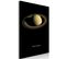 Tableau Saturne Vertical 40 X 60 Cm Noir