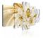 Tableau Bouquet D'étoiles 100 X 50 Cm Blanc
