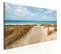 Tableau Plage Venteuse 135 X 45 Cm Bleu