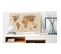 Tableau Carte Du Monde Beige Chic 90 X 60 Cm Beige