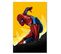 Tableau Spiderman I 50 X 70 Cm Jaune