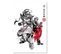Tableau Fullmetal Alchemist Style à L'encre 40 X 60 Cm Blanc