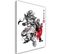 Tableau Fullmetal Alchemist Style à L'encre 40 X 60 Cm Blanc