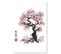 Tableau Ghibli Kodama Sous Un Cerisier 50 X 70 Cm Blanc