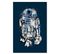 Tableau Star Wars R2-d2 70 X 100 Cm Bleu