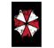 Tableau Resident Evil Logo Umbrella Corporation 70 X 100 Cm Noir