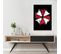 Tableau Resident Evil Logo Umbrella Corporation 70 X 100 Cm Noir