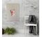 Tableau Bois Collage D'un Visage De Femme 40 X 60 Cm Blanc