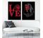 Tableau Bois Game Of Throne Love 70 X 100 Cm Rouge