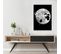 Tableau Bois Wall-e Love 40 X 60 Cm Noir