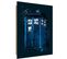 Tableau Bois Doctor Who Tardis 40 X 60 Cm Bleu
