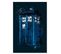 Tableau Bois Doctor Who Tardis 70 X 100 Cm Bleu