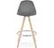 Tabouret Bar Bois Gris 41x41x87cm