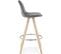 Tabouret Bar Bois Gris 41x41x87cm