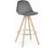 Tabouret Bar Bois Gris 41x41x87cm