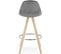 Tabouret Bar Bois Gris 41x41x87cm