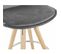 Tabouret Bar Bois Gris 41x41x87cm