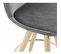 Tabouret Bar Bois Gris 41x41x87cm