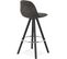 Tabouret Bar Bois Gris 41x41x87cm