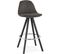 Tabouret Bar Bois Gris 41x41x87cm