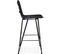 Chaise De Bar Cannage Couleur Noir H Assise 65cm