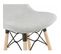 Tabouret De Bar Tissu Gris Clair Et Bois H111cm