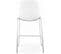 Tabouret De Bar Design Ziggy Mini Silver blanc