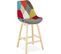 Tabouret Bar Bois Multicolore 56x49x104cm