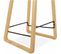 Tabouret Bar Bois Noir 47x46x86,5cm