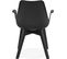 Fauteuil Scandinave Rembourré Assise Et Pieds Noir