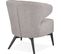 Fauteuil Bois Gris 51x58x72cm