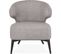 Fauteuil Bois Gris 51x58x72cm