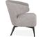 Fauteuil Bois Gris 51x58x72cm