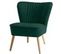 Fauteuil Tissu Vert 60x51x65cm