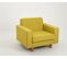 Fauteuil Tissu Jaune 96x84x80cm