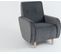 Fauteuil Tissu Gris 72x55x92cm