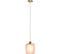 Lampe Suspendue Verre Rose 20x20x27cm