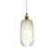 Lampe Suspendue Verre Transparent 15x15x34cm