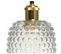 Lampe Suspendue Verre Transparent 15x15x34cm