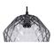 Lampe Suspendue Verre Gris 20x20x27cm