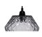 Lampe Suspendue Verre Gris 20x20x27cm