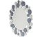 Miroir Mural Argent Et Gris D80