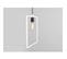 Suspension Acier Blanc 135x35x35cm