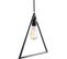 Suspension Acier Noir 135x30x35cm