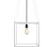 Suspension Acier Blanc 35x35x35cm