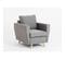 Fauteuil Tissu Gris Acier 79x90x86cm