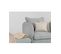 Fauteuil Tissu Gris Platine 80x89x90cm